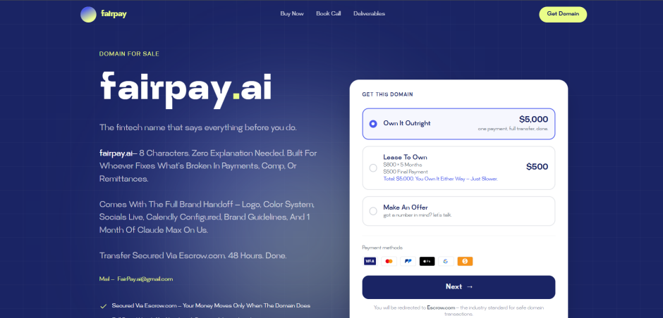 Turning an Unused Premium Domain Into a Sellable, Live Product project preview